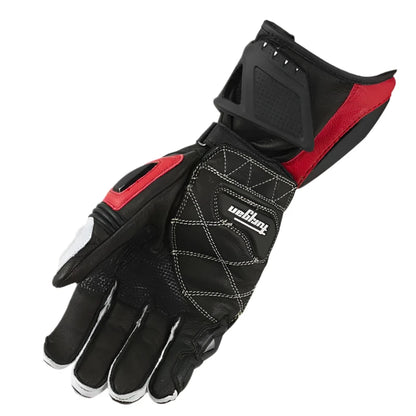 Motorcycle long leather gloves