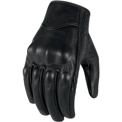 Leather Touch Men Genuine Goatskin Sport Motorcycle Glove