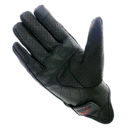 Leather Touch Men Genuine Goatskin Sport Motorcycle Glove