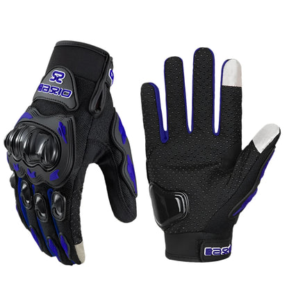 Blue Motorcycle Gloves