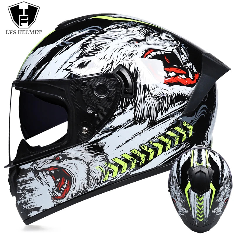 Winter Warm Double Visor Motorcycle Helmet