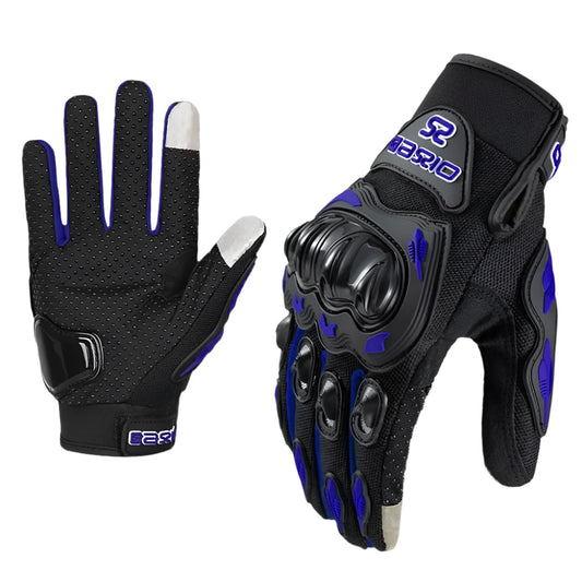 Blue Motorcycle Gloves