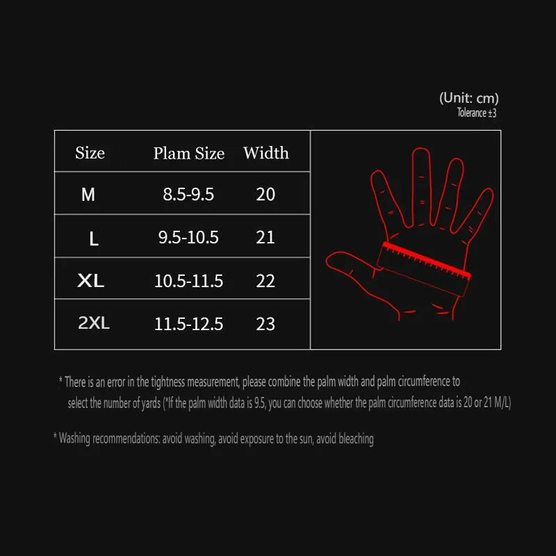 Breathable Leather Touchscreen Motorcycle Gloves