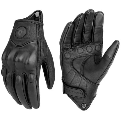 Leather Carbon  Motorcycle Glove